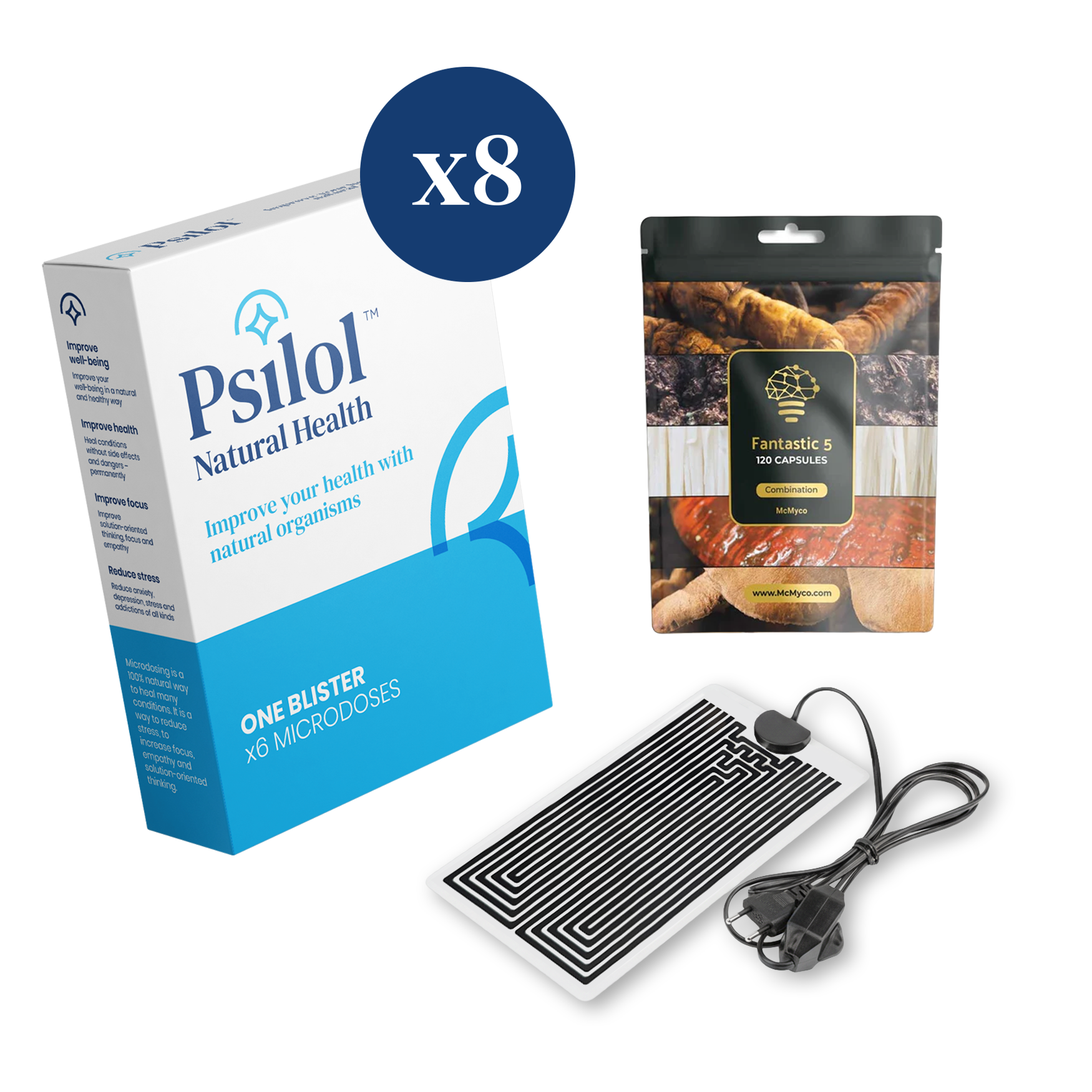 Body Boost Microdosing (2 Monate) + Fantastische 5 Heilpilzkapseln - Afbeelding 1